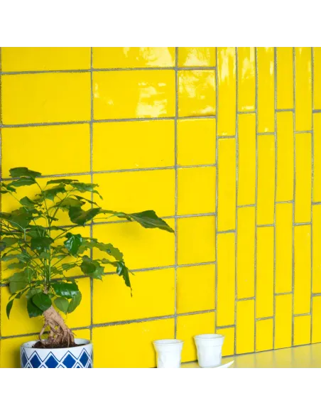 Artistic tiles Metallica Yellow 10x20 cm Artistic tiles Metallica Yellow 10x20 cm