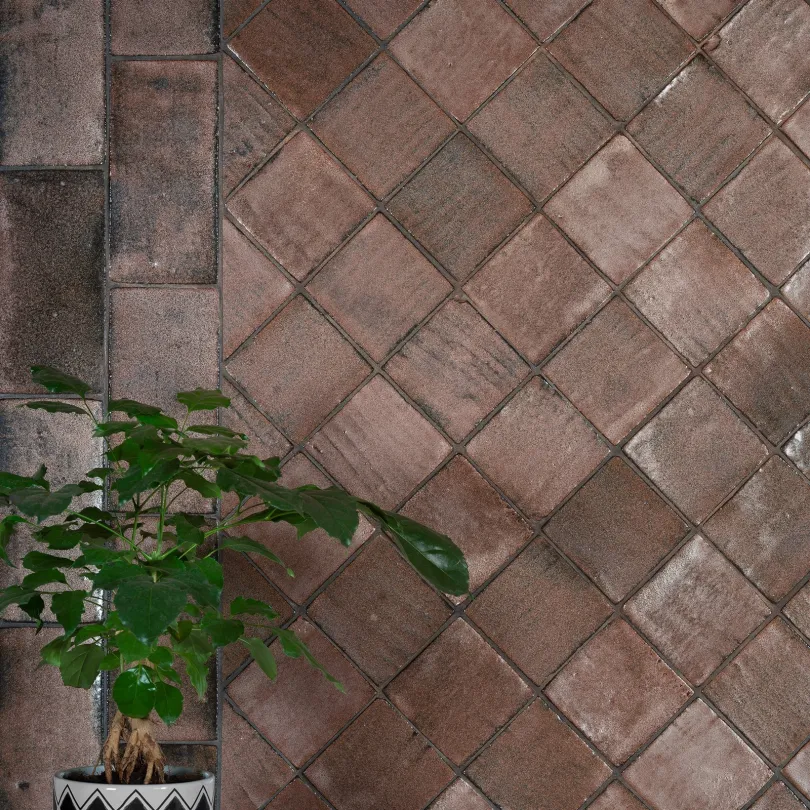 carrelage décoratif Metallica Copper 10x10 Cm