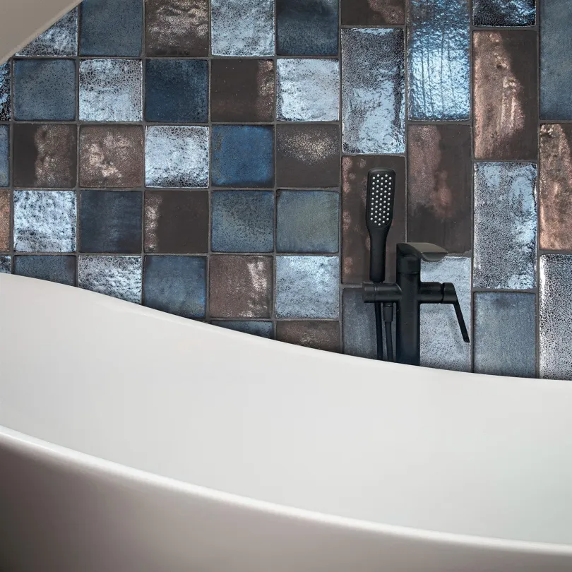 Ceramica Artistica Metallica Golden      10x10 Cm