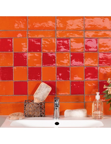 Artistic tiles Metallica Orange      10x10 cm