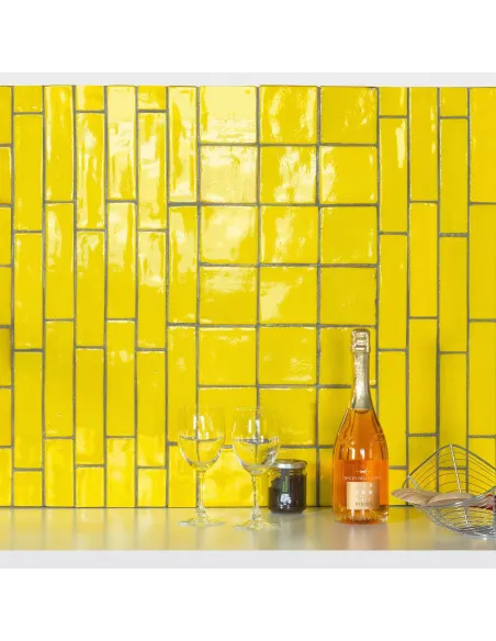 Artistic tiles Metallica Yellow      10x10 cm