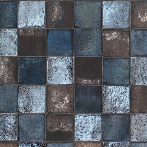 Ceramica Artistica Metallica Silver      10x10 Cm