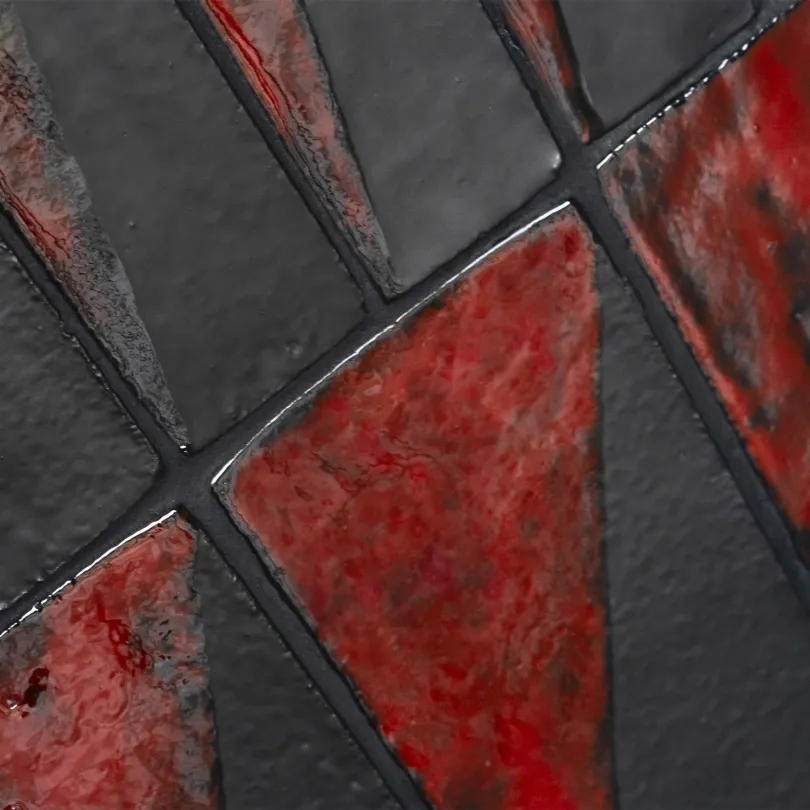 carrelage décoratif Metallica Black Triangle 5x20 Cm