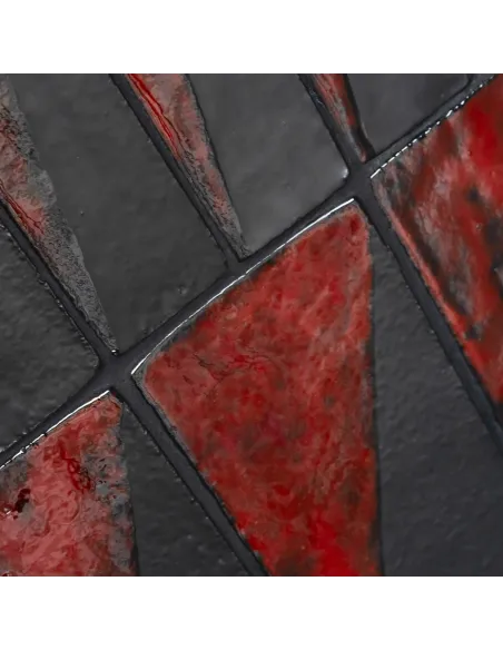 carrelage décoratif Metallica Black Triangle 5x20 Cm