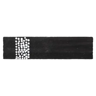 Piastrella Decorativa Metallica Black Pearl Rectangle 5x20 Cm