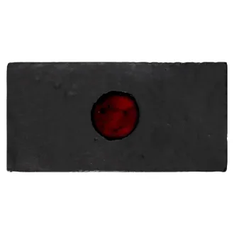 Dekorfliesen Metallica Black Circle 10x20 Cm 2