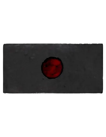 carrelage décoratif Metallica Black Circle 10x20 Cm