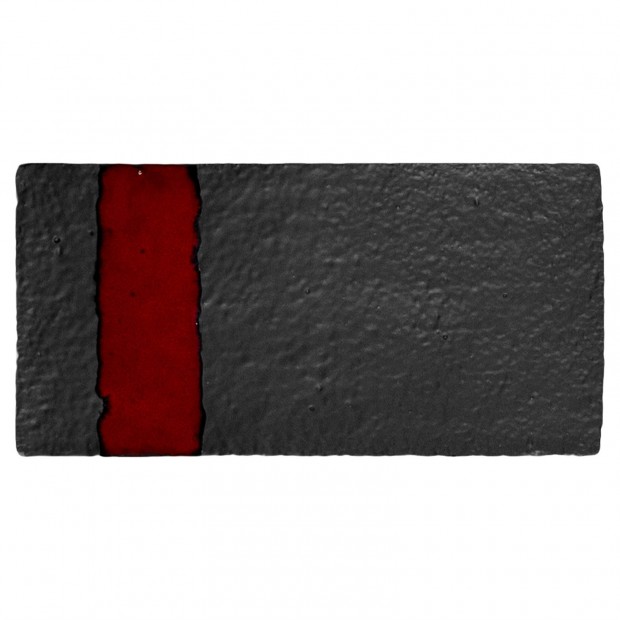 Piastrella Decorativa Metallica Black Rectangle 10x20 Cm