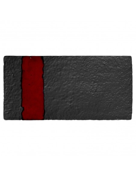 Dekorfliesen Metallica Black Rectangle 10x20 Cm