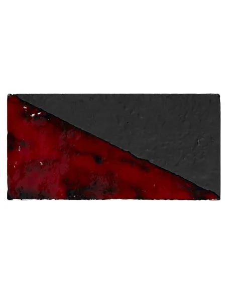 Piastrella Decorativa Metallica Black Triangle 10x20 Cm