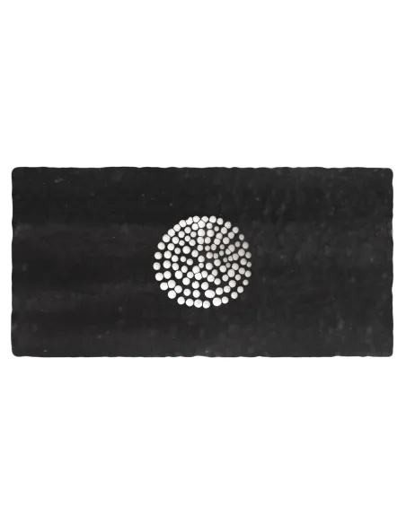 Piastrella Decorativa Metallica Black Pearl Circle 10x20 Cm