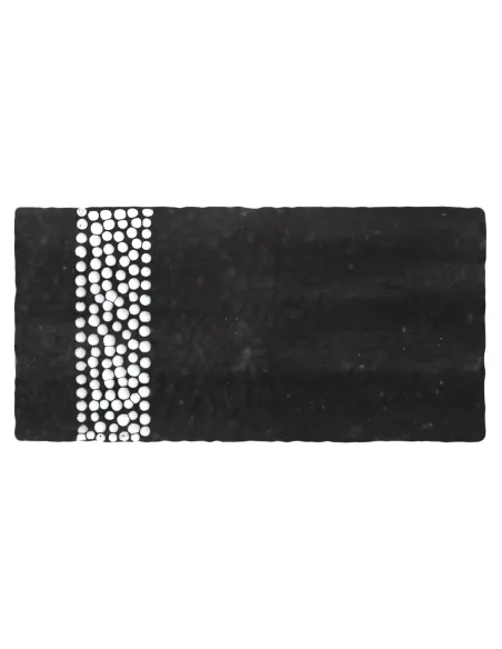 Piastrella Decorativa Metallica Black Pearl Rectangle 10x20 Cm