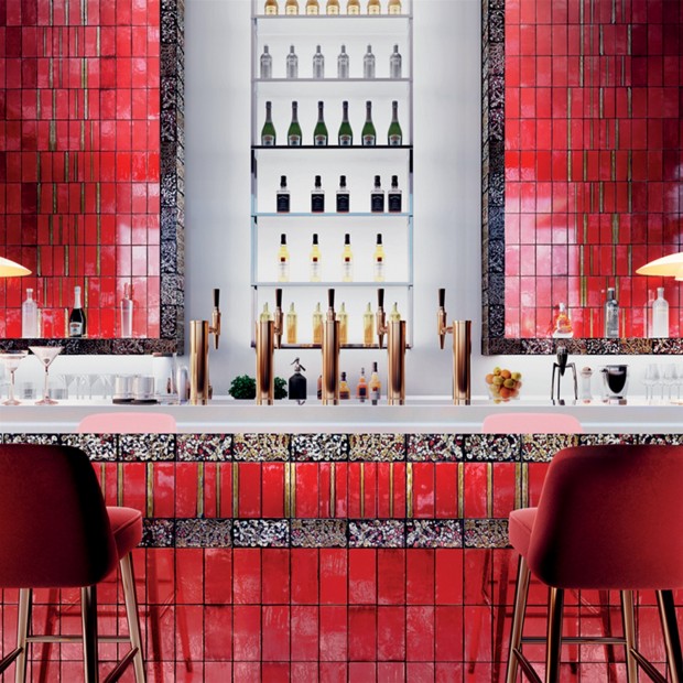 Decor tiles Metallica Selenium Topline 10x20 Cm