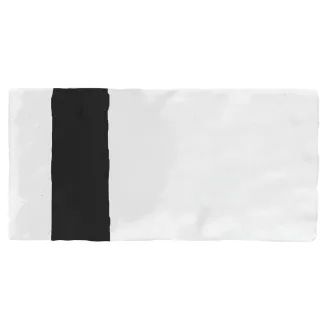 Dekorfliesen Metallica White Rectangle 10x20 Cm 2