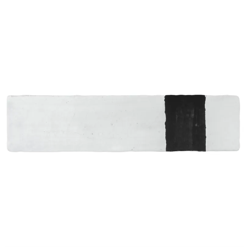 carrelage décoratif Metallica White Triangle 10x20 Cm