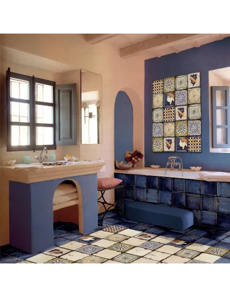 Carrelage décoratif Collezioni d’Autore Blu 20X20 cm