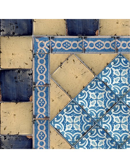Handgemachte Dekorfliesen Collezioni d’Autore Blau 20X20 cm Handgemachte Dekorfliesen Collezioni d’Autore Blau 20X20 cm