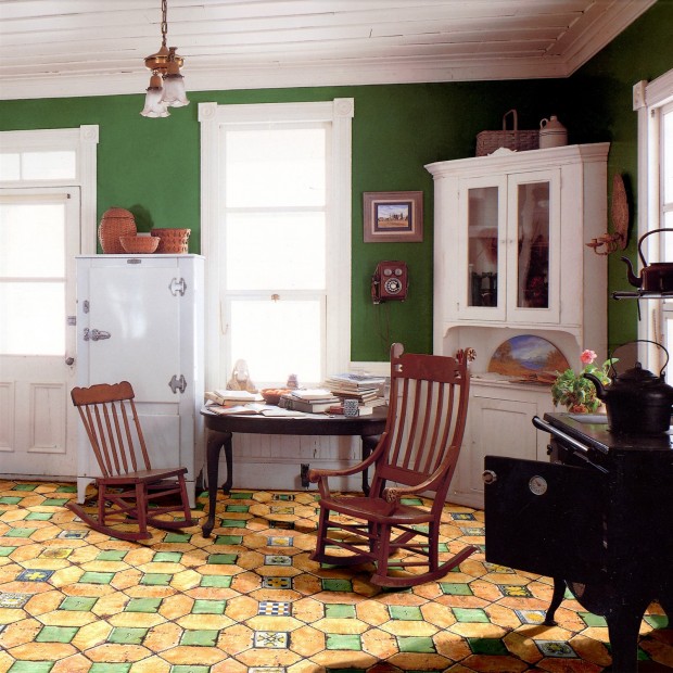 Handgemachte Dekorfliesen Collezioni d’Autore Verde ramina 20X20 cm