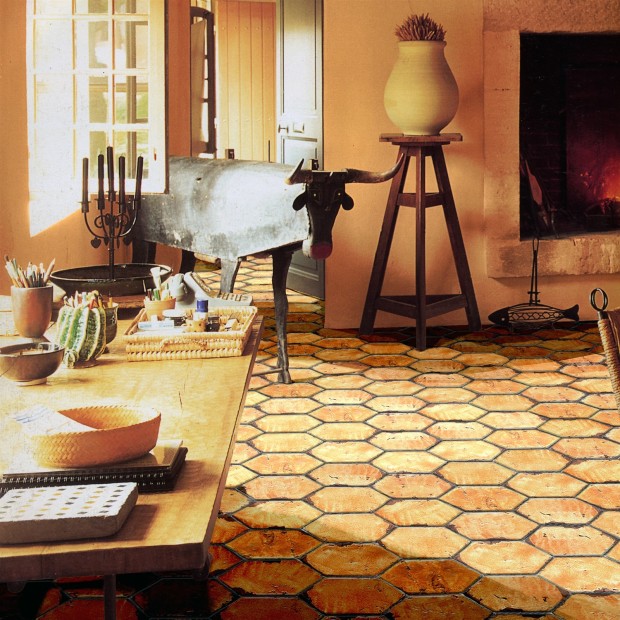 Ceramica artistica Collezioni d’Autore Losanga Miele  30X15 cm