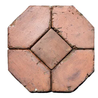 Handgemachte Dekorfliesen Collezioni d’Autore Losanga Ruggine 30X15 cm 2