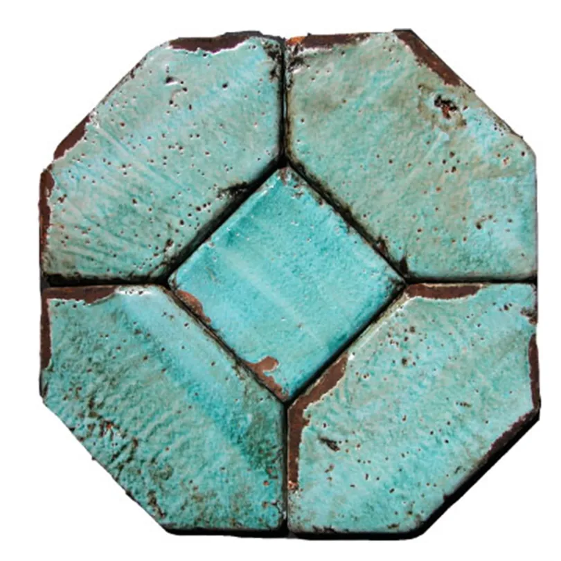 Handgemachte Dekorfliesen Collezioni d’Autore Losanga Smeraldo 30X15 cm