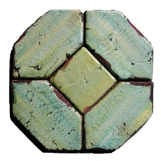 Carrelage décoratif Collezioni d’Autore Losanga Verde 30X15 cm 2