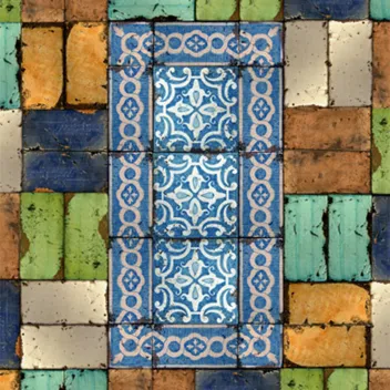 Carrelage décoratif Collezioni d’Autore Blu 15X30 cm 2
