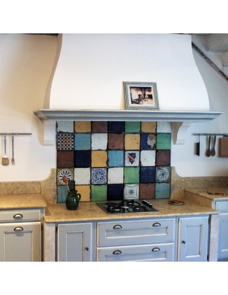 Piastrella decorata Collezioni d’Autore Rosa Blu 20X20 cm Piastrella decorata Collezioni d’Autore Rosa Blu 20X20 cm