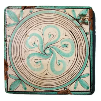 Piastrella decorata Collezioni d’Autore Rosa Verde 20X20 cm