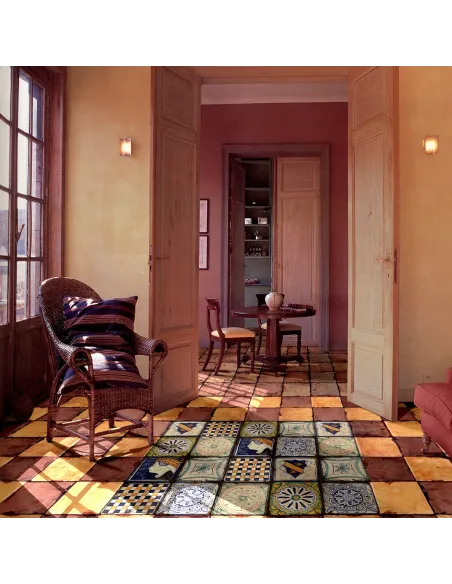 Decor tiles Collezioni d’Autore Rosa Verde 20X20 cm Decor tiles Collezioni d’Autore Rosa Verde 20X20 cm