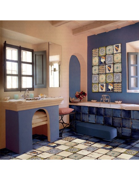 Carrelage décoratif Collezioni d’Autore Sole Blu 20X20 cm