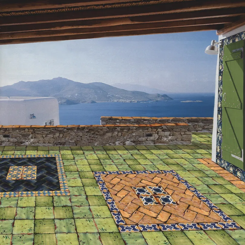 Piastrella decorata Collezioni d’Autore T.155 15X30 cm