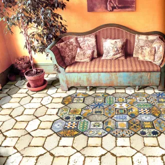 Carrelage décoratif Losanga 9 15X30 cm 2