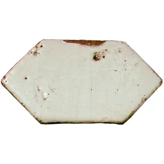 Ceramica artistica Collezioni d’Autore Losanga Bianco  30X15 cm