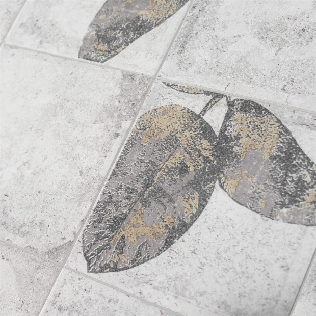 Piastrella decorativa Street Tile Foglia Natura B 20,5x20,5 cm