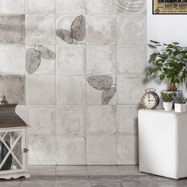 Piastrella decorativa Street Tile Foglia Natura B 20,5x20,5 cm