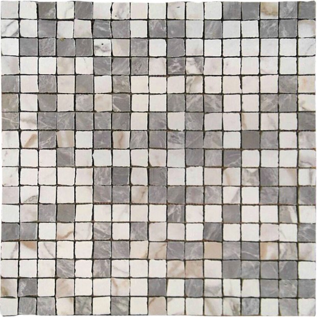 Marble effect mosaic tiles 45x45 cm