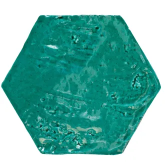 Handgemachte Dekorfliesen Emotions Grün smeraldo Hexagon 20X23 cm 2