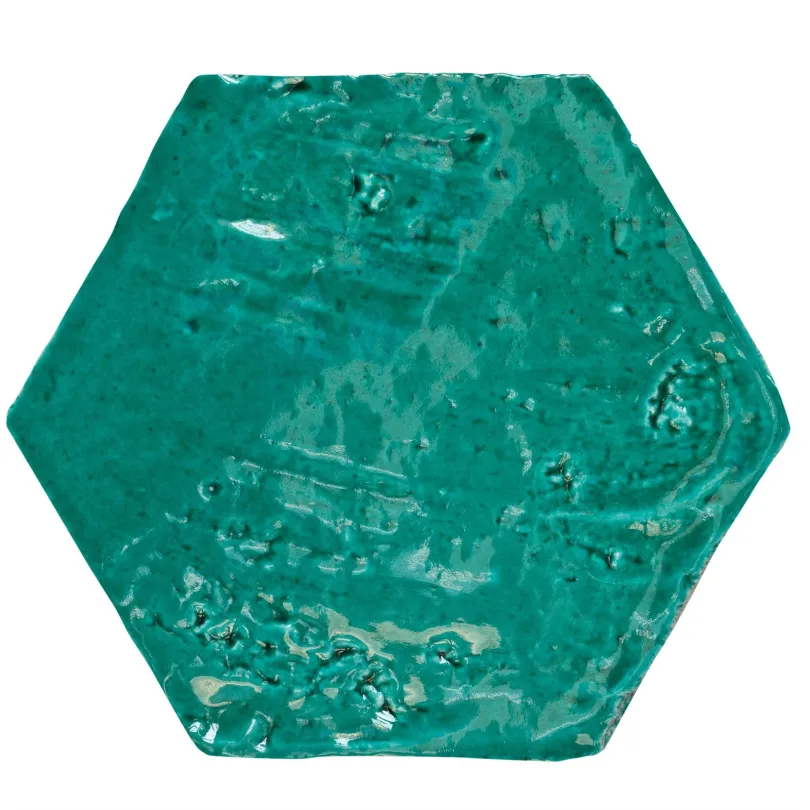 Artistic tiles Emotions emerald green hexagon 20X23 cm