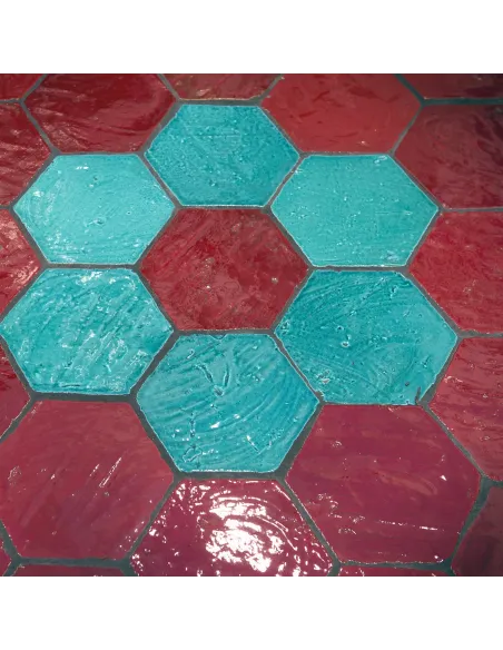 Artistic tiles Emotions emerald green hexagon 20X23 cm Artistic tiles Emotions emerald green hexagon 20X23 cm