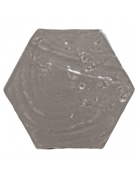 Ceramica artistica Emotions grigio Esagono 20X23 cm Ceramica artistica Emotions grigio Esagono 20X23 cm