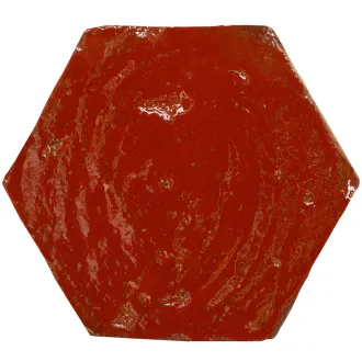 Carrelage Décoratif Emotions Hexagone Rouge 20x23 Cm 2
