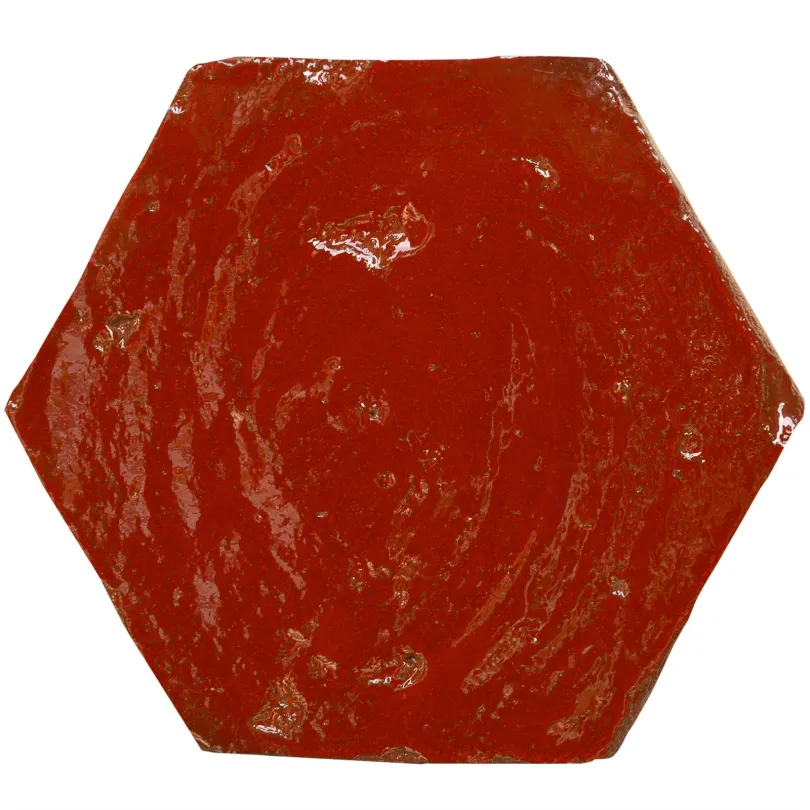 Carrelage Décoratif Emotions Hexagone Rouge 20x23 Cm