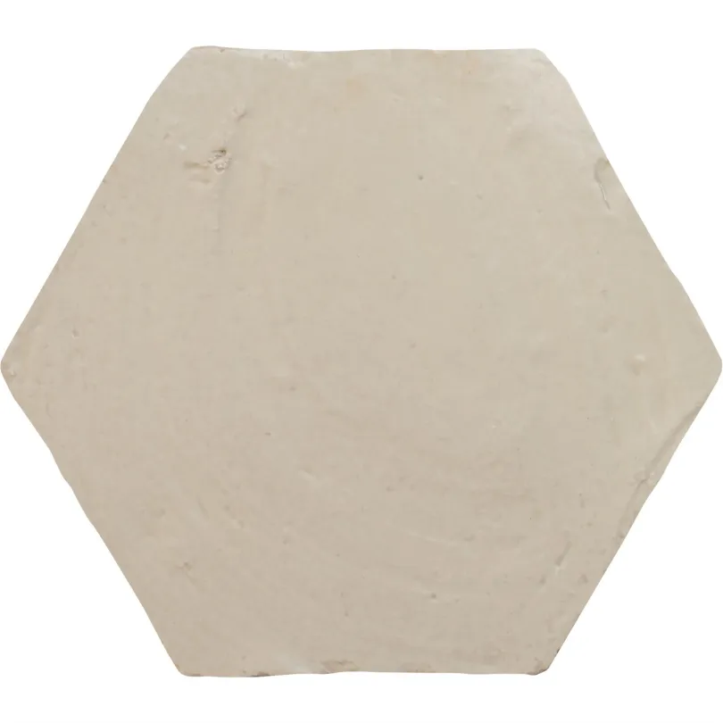 Handgemachte Dekorfliesen Emotions beige matt Hexagon 20X23 cm