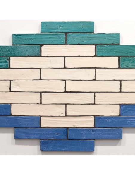 Ceramica artistica Emotions blu listello 6x30 cm