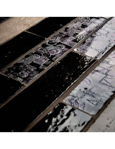 Ceramica artistica Emotions nero listello 6x30 cm