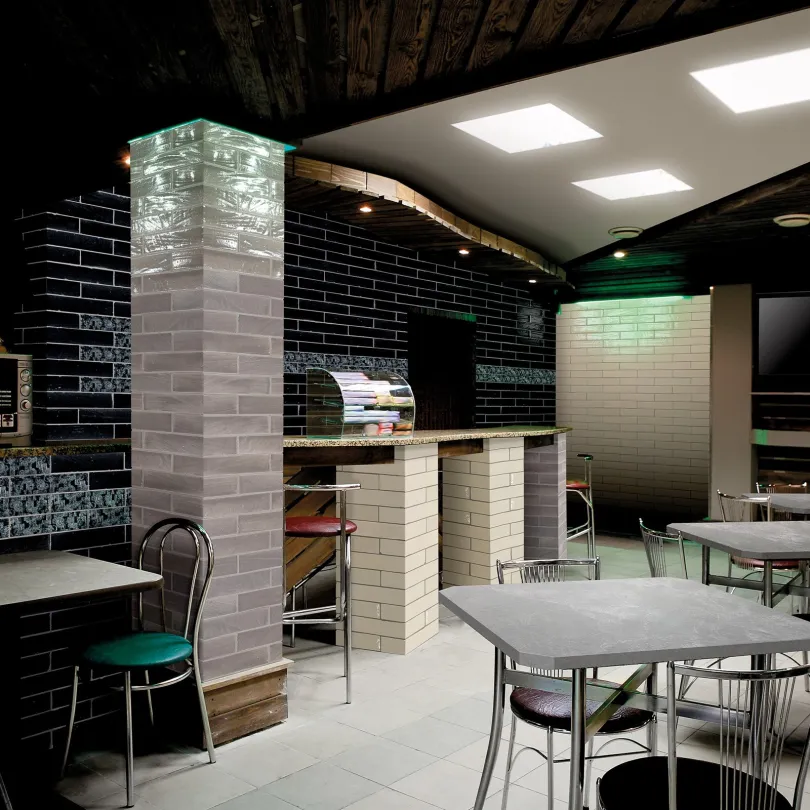 Ceramica artistica Emotions nero listello 6x30 cm