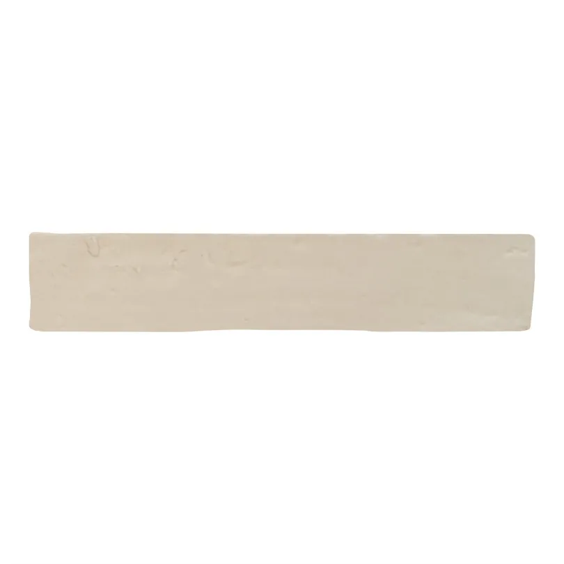 Handgemachte Dekorfliesen Emotions beige matt 6x30 cm