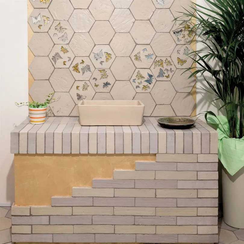 Ceramica artistica Emotions tortora matt listello 6x30 cm