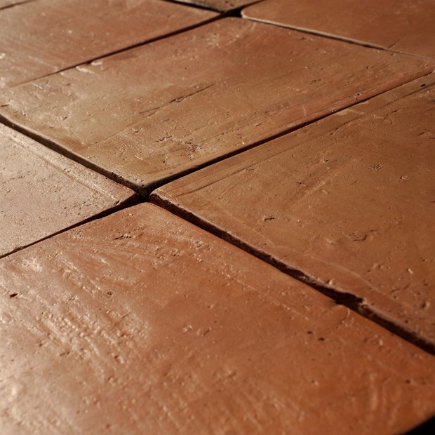 Hangemachte Terracotta Fliesen mit Behandlung 20x20 cm